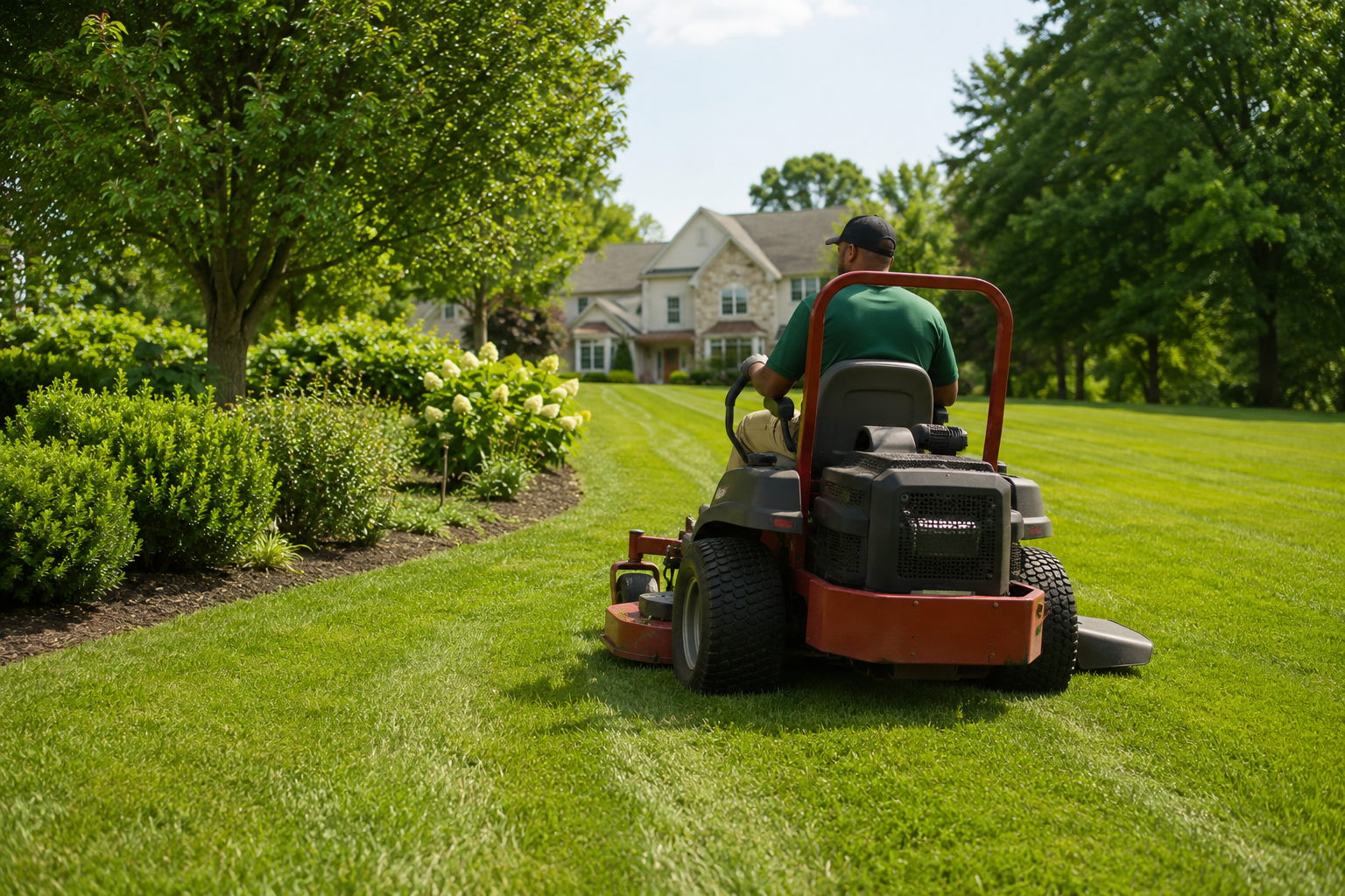 Professional grass cutting service