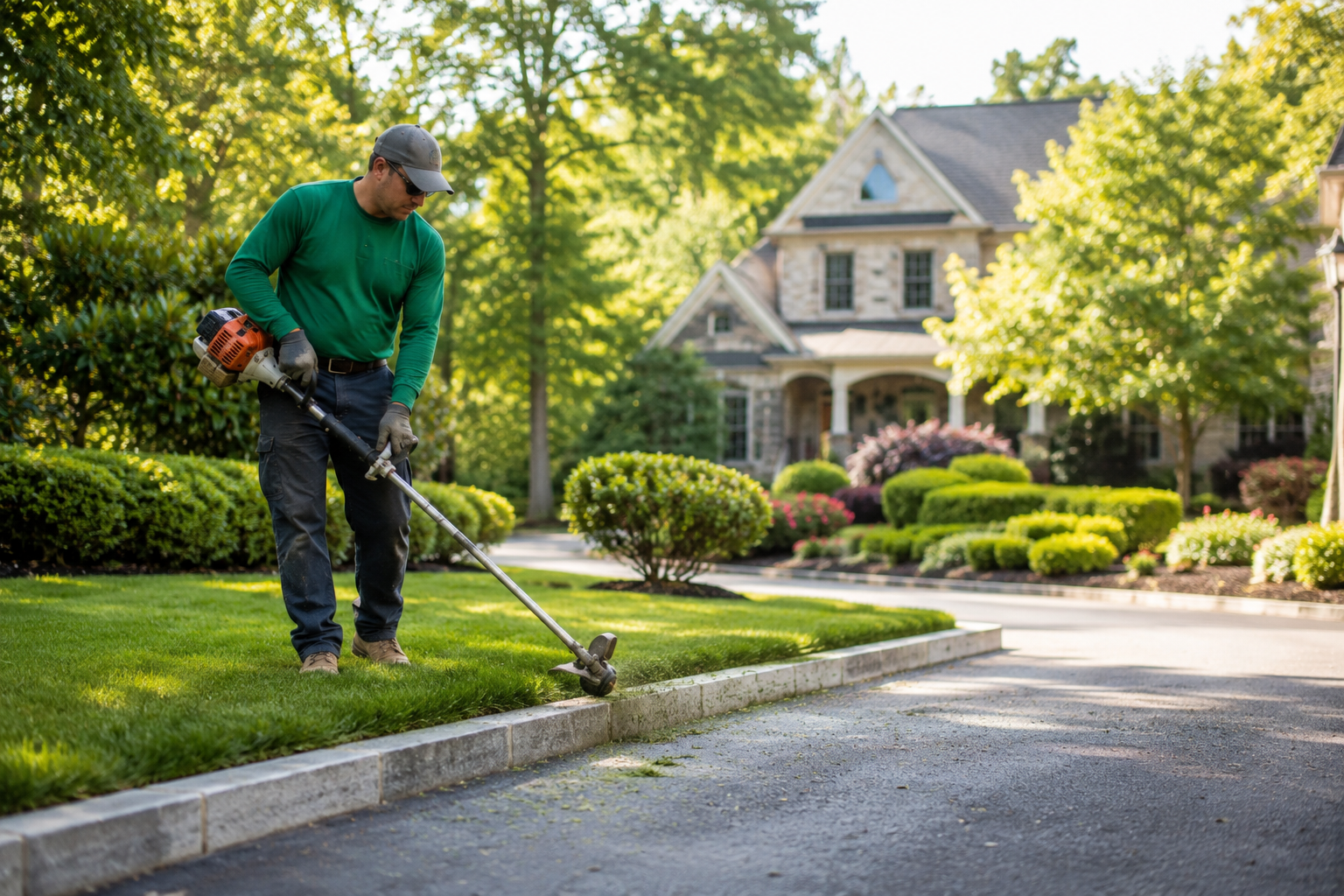 Professional yard maintenance service